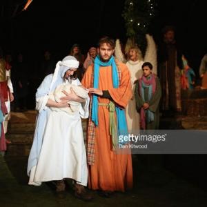 Liam Driver as Joseph at Wintershall Nativity 2015