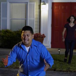 Still of Al Fuentes and Holly Coleman in Pretty Little Victims 2014