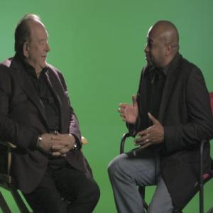 Keith M. Hammond and Robin Leach behind the scenes on the making of the trailer for Movie Bank.