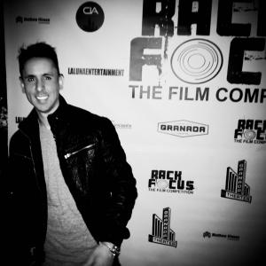 Actor Randy Shoemake in attendance at Dallas's Rack Focus Film Competition Red Carpet premier.