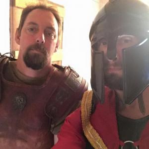 Myself and James playing Roman Guards on Acts of Thaddeus: Legend of the Holy Shroud.