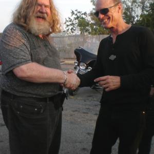 Cymbeline is the 2nd Film Game ChangeIve done with Ed Harris He is the consummate professional on Set I just love the guy so to spend four days with him was an honor I gave him that HarleyDavidson clip on his shirt