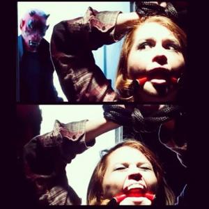 Still shots from Fetish horror movie promo trailer. Scream Queen