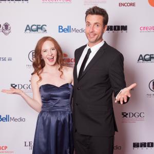 Natalie Farrow and Peter Benson at the Leo Awards