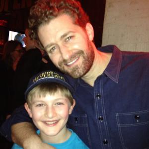 Matthew Morrison and Chris Richards after Finding Neverland show