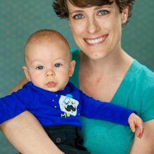 Tristan Bredeson with his mom, actor Angie Light