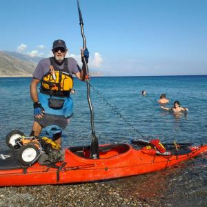 Crete solo paddle, September 01, 2014
