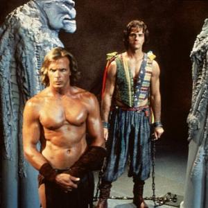 Still of Marc Singer and Keith Coulouris in Beastmaster III The Eye of Braxus 1996