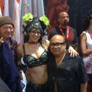 With Danny DeVito at San Diego Comic Con. Yes, they got blood on me. No, I didn't mind :)