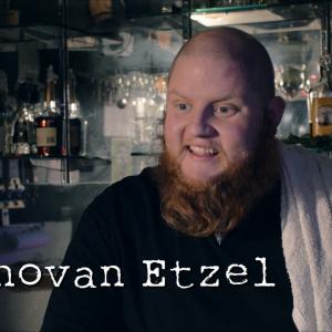 Screenshot, of the short film I Have A Surprise For You! I played the role of Mike the bartender.
