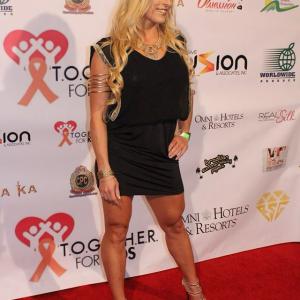 Red carpet event prior to performing with Kuba Ka in the front of the Los Angeles mayor for the charity event Together for kids