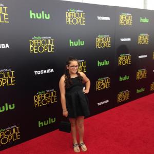 Dahlia White at the Difficult People premiere in New York City.