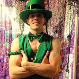 Halloween Promo wearing Get Lucky Leprechaun from Dreamgirl Costumes