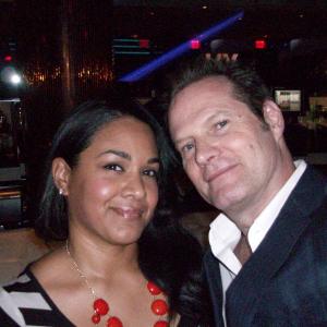 At wrap party with Actor Jack Coleman (2013).