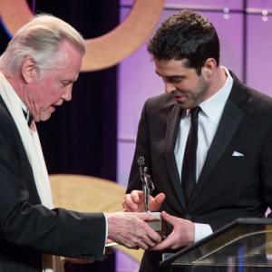 BEVERLY HILLS CA  FEBRUARY 16 Actor Jon Voight presents the award in the student compeition to Michael Smith during the 63rd Annual ACE Eddie Awards held at The Beverly Hilton Hotel on February 16 2013 in Beverly Hills California