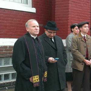 Filming of A Kind of Murder I played a Minister