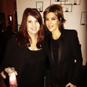 Lisa Rinna and Andrea Meissner  Wen by Chas Dean Holiday Party  December 13th 2014