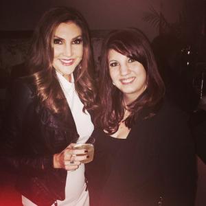 Comedian Heather McDonald and Andrea Meissner  Wen By Chaz Dean Holiday Party  December 13th 2014