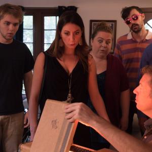 Still of Will Milvid, Amélie Pimont, Stephanie Lovell, Christian Marchant, David Alen Smith and Serge Ramelli while filming The Hollywouldn'ts.