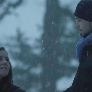 Still of Molly Cunningham and Bryce Tipple in The Story of the Sled
