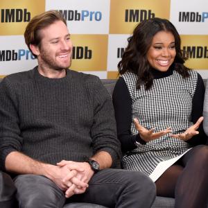 Gabrielle Union and Armie Hammer at event of The IMDb Studio 2015