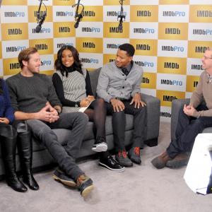 Gabrielle Union Nate Parker Armie Hammer Aja Naomi King and Keith Simanton at event of The IMDb Studio 2015