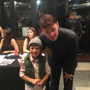 Jacob Skirtech and Scott Haze at the LA premiere of The Sound and the Furry