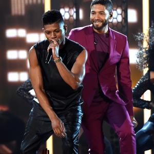 Jussie Smollett and Bryshere Y. Gray at event of 2015 Billboard Music Awards (2015)