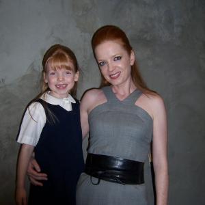 Mackenzie Smith and Shirley Manson on the set of Terminator The Sarah Connor Chronicles