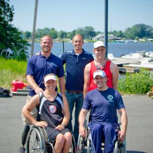 Featured athletes and Director of Pararowing Documentary