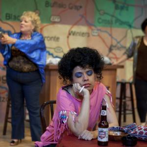 Terri Wilson as Juanita in the Amarillo Little Theatre production of Sordid Lives