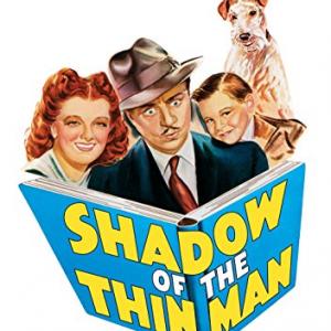 Myrna Loy, William Powell, Richard Hall and Asta a Dog in Shadow of the Thin Man (1941)
