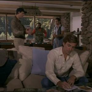 Still of Mr. T, Dirk Benedict, Dwight Schultz and Eddie Velez in The A-Team (1983)