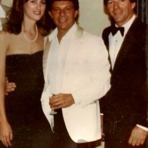 With Tom Dreesen and Frankie Avalon in 1983. Joyce E Philbin Frankie Avalon Invitational Event Photographer.