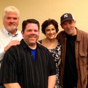 With the cast of Miami Vice my friends Mike Talbott Saundra Santiago and John Diehl