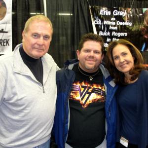The stars os tvs Buck Rogers Gil Gerard  Erin Gray with me in NYC