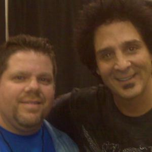 Journey and Bad English drummer Deen Castronovo and I in NY
