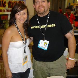 With the beautiful Danielle Harris at SDCC