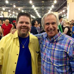 One of the nicest people in the business Henry The Fonz Winkler and I in Philly