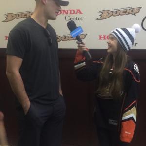 Hosting Minimaster on Ticketmaster interviewing Ryan Getzlaf of The Anaheim Ducks