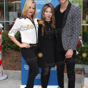 Amy Paffrath left Alice Aoki middle Cody Saintgnue Right attend 6th Annual Celebrity Blood Drive Benefiting Childrens Hospital Los Angeles Hollywood CA 12052014