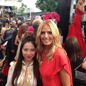Heidi Klum and Alice Aoki was spotted on red carpet of Emmy Arrivals