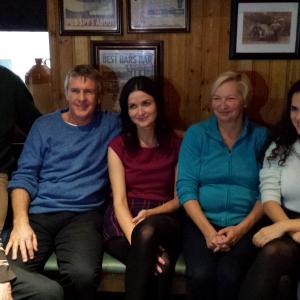 Cast and Director of THE GAELIC CURSE (2016) with Molloy Pub owners, Monasterevin.