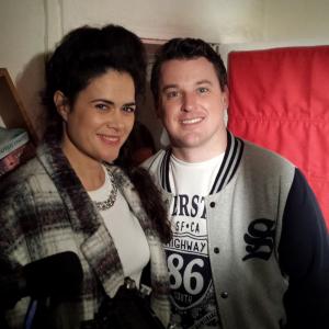 Norah King on location filming the Gaelic Curse (2016) with Declan Reynolds.