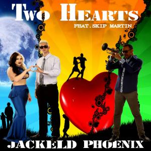 Two Hearts ft Skip Martin  Album Cover  JackELd Phoenix EDM Duo Act