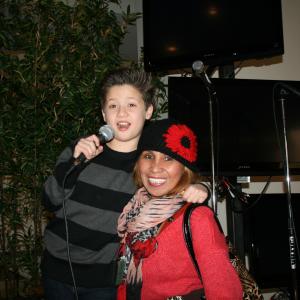 Leilani Amour with Davis Cleveland from TV Show Shake It Up January 2013 Beverly Hills CA IPOP 2013