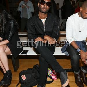 NEW YORK NY  SEPTEMBER 10 SigerActorChosen Wilkins attends Pyer Moss fashion show during Spring 2016 New York Fashion Week on September 10 2015 in New York City