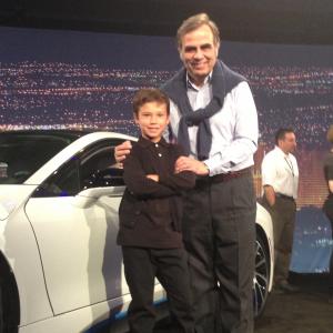 Luca announcer at launch of new BMW icar with CEO of BMW in Las Vegas