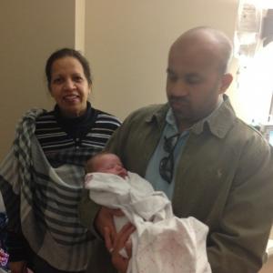 FARRUKH SHEIKH'S MOTHER, ZARINA AND OLDER BRO, SHAH WITH LAURELIA FIRST TIME!