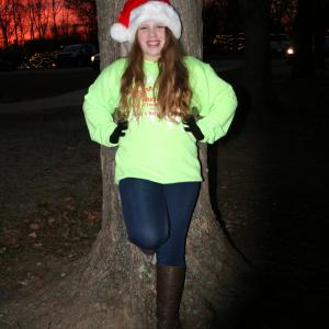 Molly Rose McCleerey Christmas in the Park 2014 pre-performance